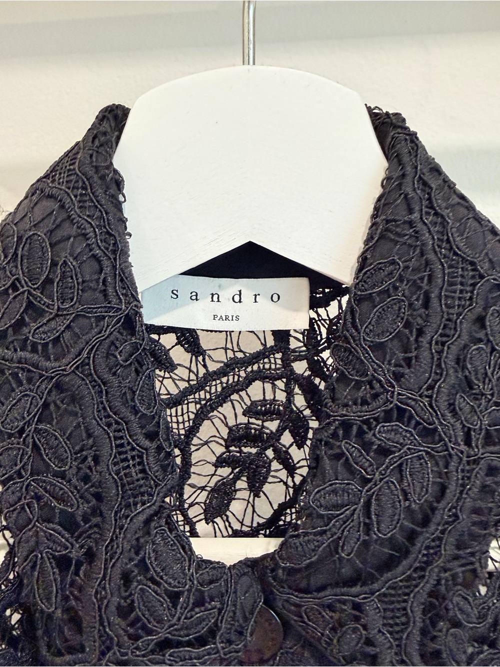 Sandro Black Lace Dress - Picture 2 of 4